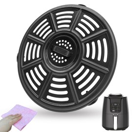 HlkEurt 5.5QT Air Fryer Grill Plate for Ninja AF161 Max XL 5.5QT Air Fryers, Upgraded Air Fryer Grill Pan Crisping Plate Tray Insert Grate Grid Shelf for Ninja Air Fryer, Nonstick, Dishwasher Safe