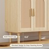 FONTOI Sideboard Cabinet with Rattan Doors, Kitchen Buffet Cabinet with