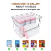 Trash Bag Dispenser 2 Pack, Acrylic Garbage Bags Dispenser with