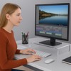 AMT Premium Acrylic Clear Monitor Stand Laptop/PC/Multimedia Monitor Riser for