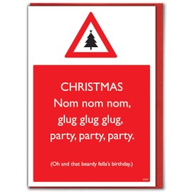 Brainbox Candy - Funny Hilarious Xmas Cards Him and Her - Witty Christmas Cards for Friends and Besties -
