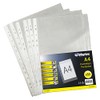Waytex 931303 Punched Pockets A4 Clear Grained 50 Micron -