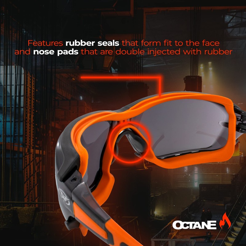 Global Vision Octane Padded Motorcycle Riding Safety Sunglasses 2 Pair