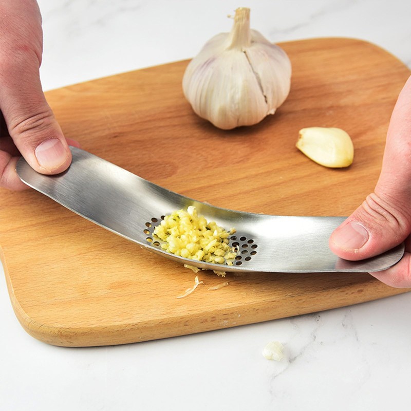 Premium Quality Garlic Presser Stainless Steel 304 Garlic Crusher Easy