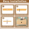 5 Pcs 30mm Round Cabinet Knobs Equipped with Screws and