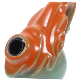 Outanaya 1set Floating Teapot Water Fountain Decor Elegant Ceramic Teapot Waterfall Ornament for Desktop Unique Centerpiece for Home Office Creative Tabletop Decor Support Pipe Colorful