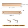 sourcing map Wood Pull Handles, 5pcs 160mm/6.3" Hole Distance Wooden