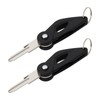 Briny River Pack of 2 Foldable Key Blank Compatible with