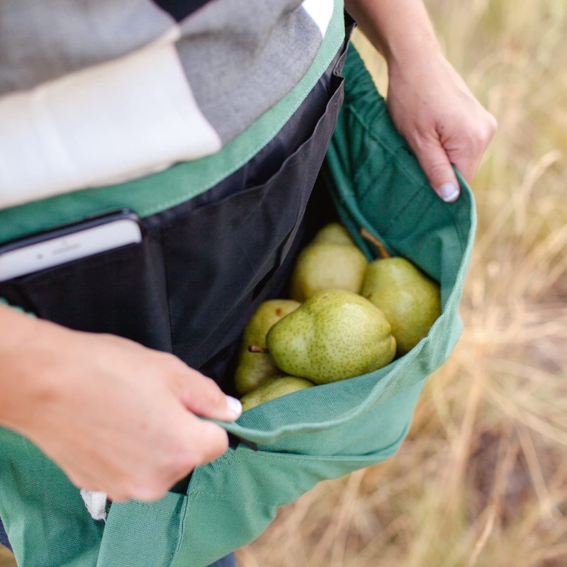 The Roo Gardening Apron with Pockets & Harvesting Pouch –