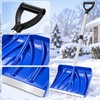 18-Inch Snow Shovel for Driveways and Walkways – Adjustable Aluminum