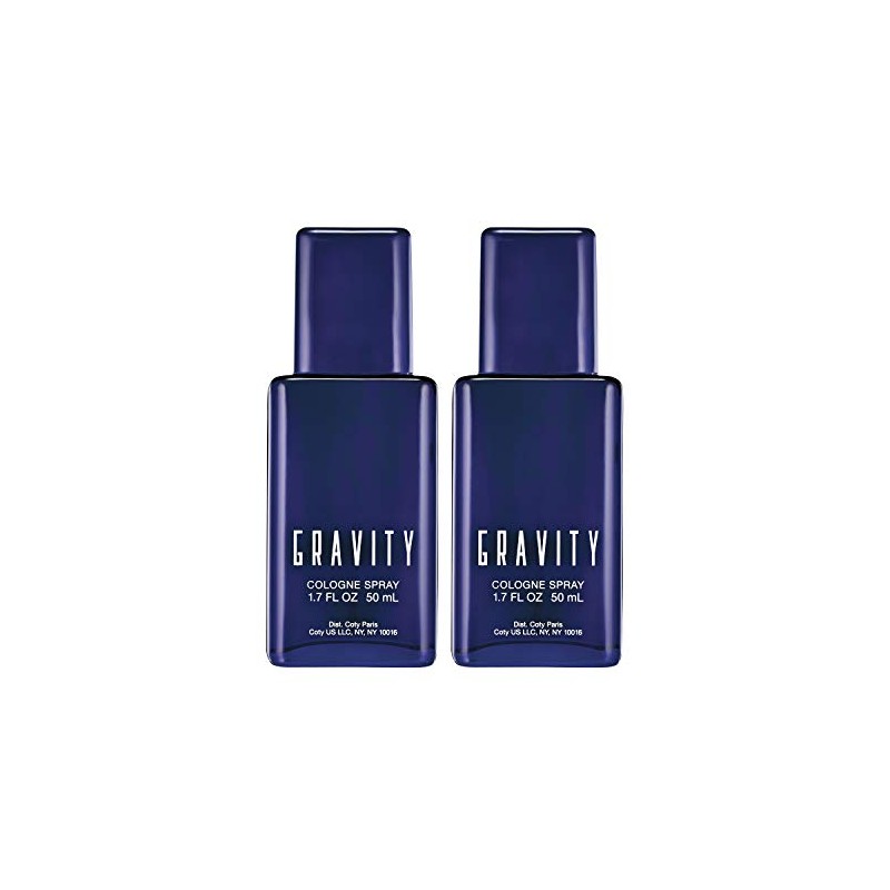Gravity Cologne Spray, 1.7 Ounce, Pack of 2, Total Retail
