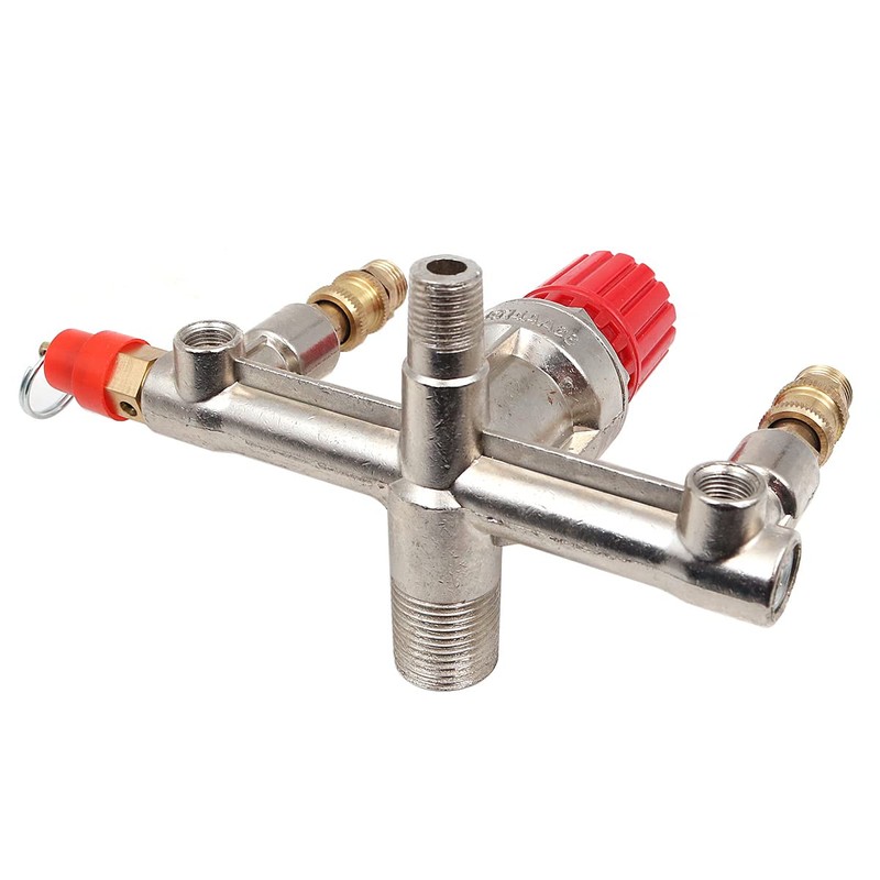 Hsthe Sea Air Compressor Pressure Switch Double Outlet Tube Alloy