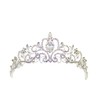 Wedding Accessories Tiara Crown Pearl Rhinestone Bride Party Bridal Silver,