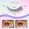 EVENTILL Natural Lashes Cat Eye Short Eyelashes Wispy 12MM False