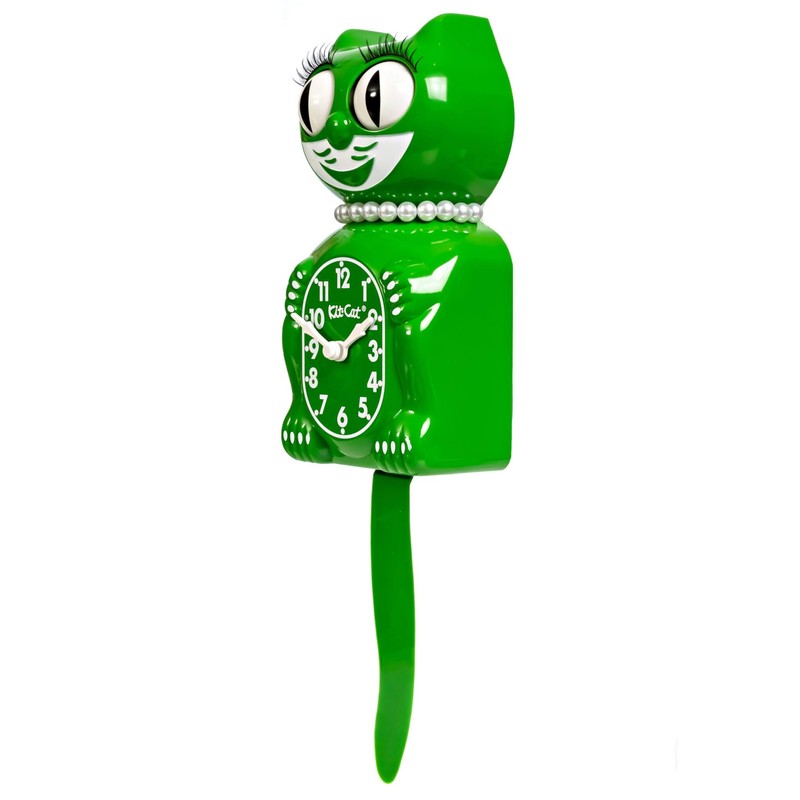Kit-Cat Clock Limited Edition CLASSIC GREEN LADY - Cat Clock