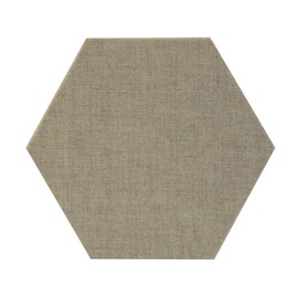 ATS Acoustics Hexagon Fire Rated Sound Absorbing Acoustic Panel 12" x 1" Professional Studio Quality Hardened Edge Wall Tile (Platinum)