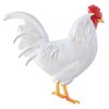 Craig Bachman 12" Metal Rooster Hanger: White - Wall or