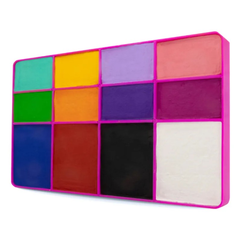 Maquillaje Colibrix Base De Agua Paleta Básica Rosa