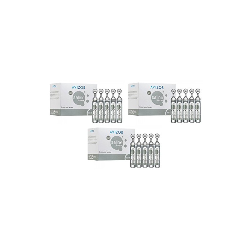 Unidose Saline by Avizor 30 x 5ml X3 Pack