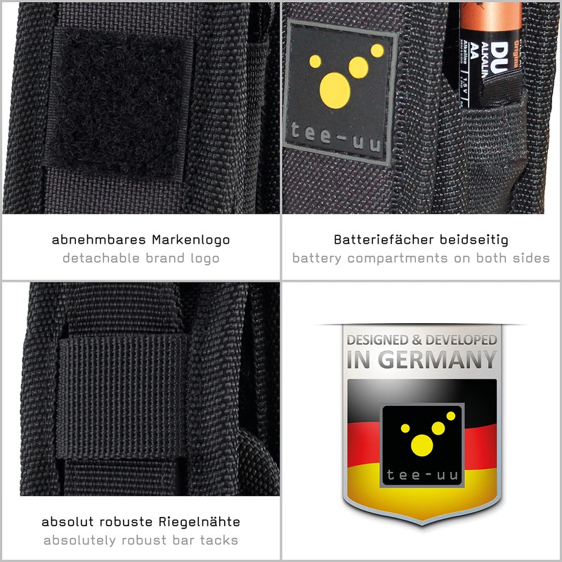 tee-uu Single TAC Holster (Black)