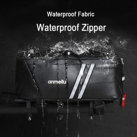 Bike Rack Bag Bike Bags for Bicycles Rear Rack Bike Trunk Bag Back Seat Carrier Saddle Luggage Storage Pack Bicycle Cargo Panniers Fat Tire Bike Folding Ebike Travel Cycling Waterproof Small