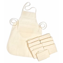 10 Children's Aprons, Cooking/Craft Apron, 50 x 40 cm Cotton