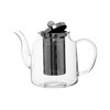 Premier Housewares High Borosilicate Teapot, 1000 ml, with Strainer, 14