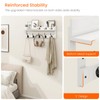 Homode Shelf with Hooks, 26" Coat Rack Wall Mount with