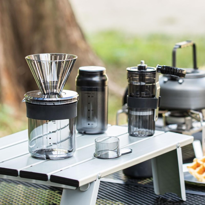 &NE NKW-375 Portable Coffee Canister, Nikii Cafe, Black, Diameter 2.4