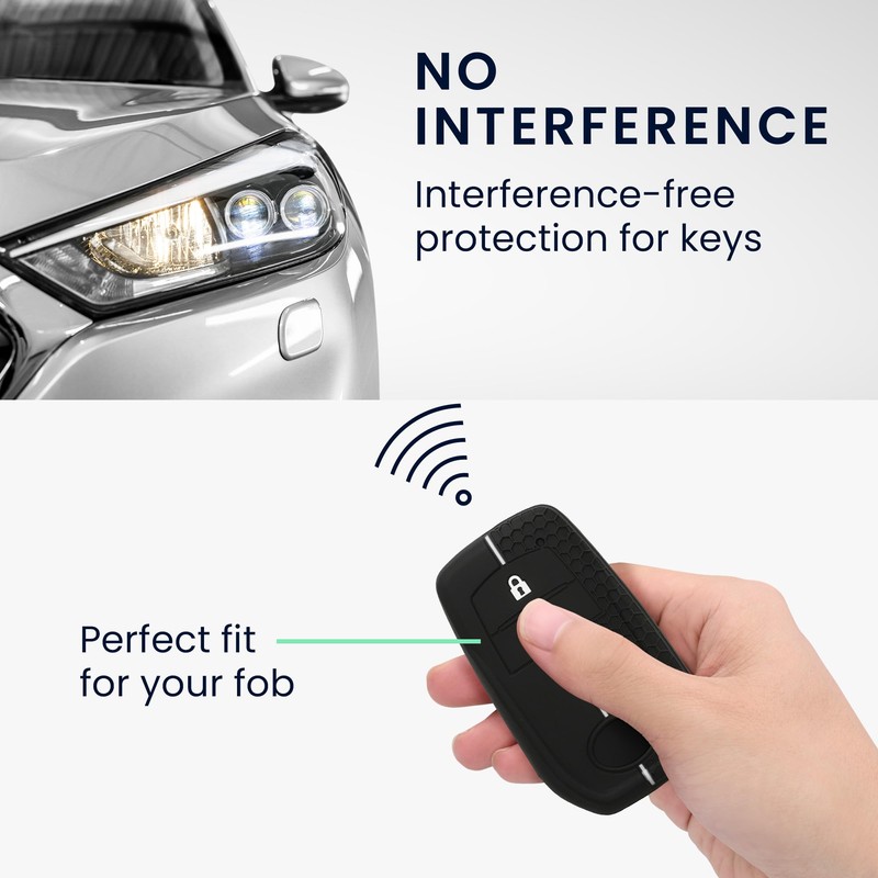 kwmobile Custodia Coprichiave Compatibile con Toyota 2/3 Button Aygo Yaris