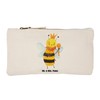 Mr. & Mrs. Panda Make-Up Bag Bee King, White, Hand