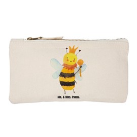 Mr. & Mrs. Panda Make-Up Bag Bee King, White, Hand Drawn
