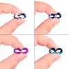 Qmcandy 60pcs Colorful Soft Flexible Silicone Tunnels Double Flared Ear