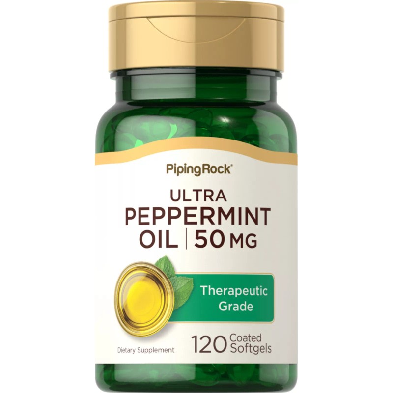Piping Rock Peppermint Oil | 50mg | 120 Softgel Capsules