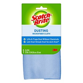 Scotch-Brite Microfiber Dusting Cloth, Blue