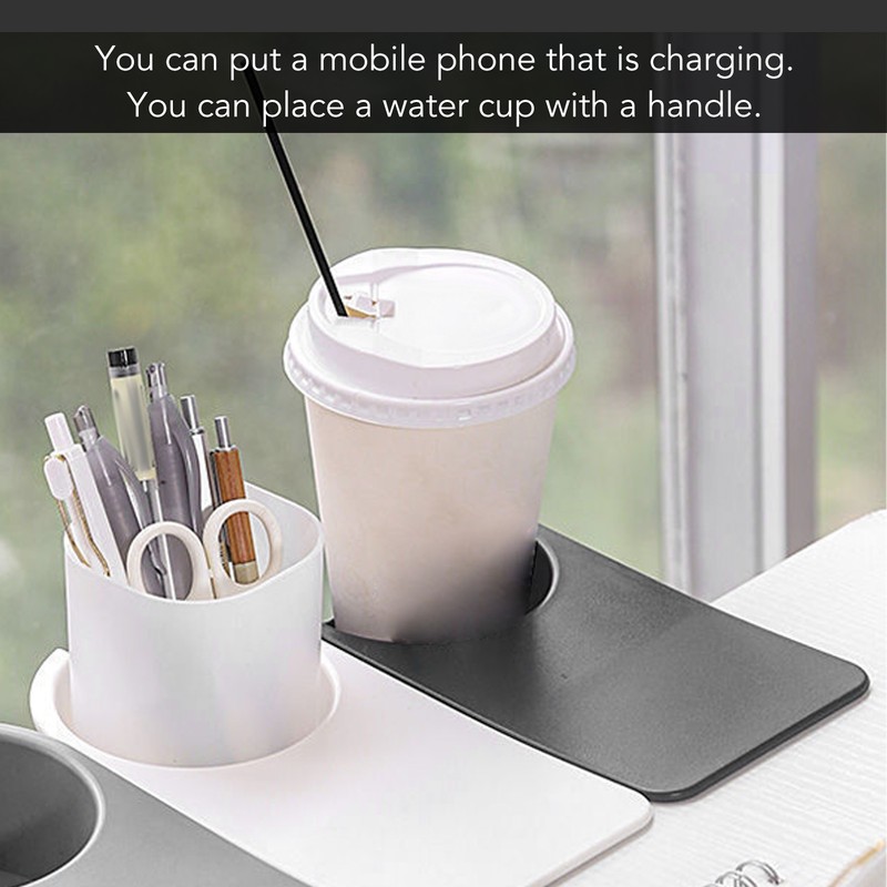 Cup Holder Clip Desk Side Glass Mug Bottle Clamp Stand