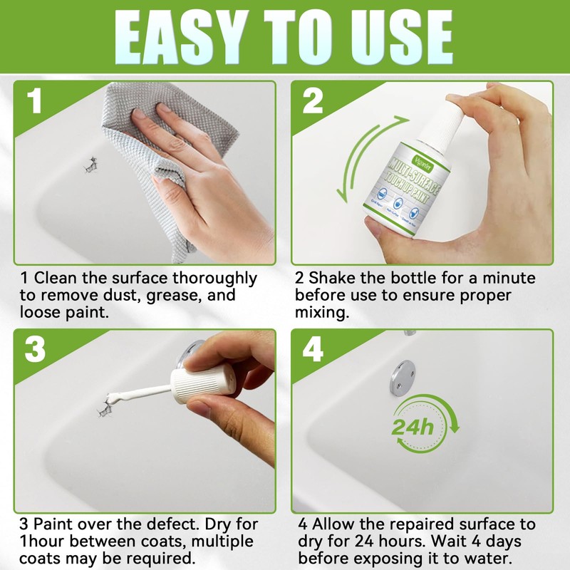 White Touch Up Paint Pen, White Paint for Wall, Door,