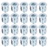 uxcell 100Pcs Threaded Inserts, M6-1x13 Zinc Plated Carbon Steel Hex