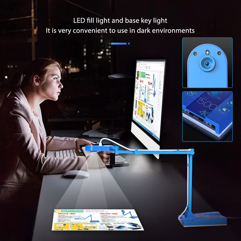 4K USB Document Camera Professional 15MP High Definition USB 2.0