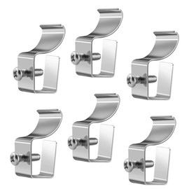 Mobestech 6Pcs Heavy Duty Siding Clips Hooks No Needed Punch Hangers for Outdoor Cameras Weather Resistant Design Easy Installation for Vinyl Siding