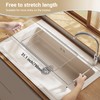 TABABAO Stainless Steel Extendable Dish Drying Rack - Over Sink,
