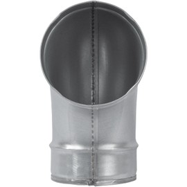 ECOPRO VENT 4" Inch 90˚ Degree Galvanized Steel Duct Elbow - Pressed Industrial Connector Bend - Ventilation Pipe Fitting - Dryer, Exhaust, Extractor Hood Air Inlet, Outlet Pipe Joint
