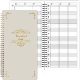 Appointment Book - Daily Planner with 15 Minute Slots, Salon Appointment Book 6AM to 9PM, Salon Undated Journal with Three-Column, Water-proof Cover