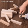 10 Pack Unfinished Basswood Carving Blocks, Soft Solid Wooden Blocks,