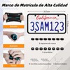 Porta Placas para Auto, 2 Pack Portaplacas para Auto, Cubre