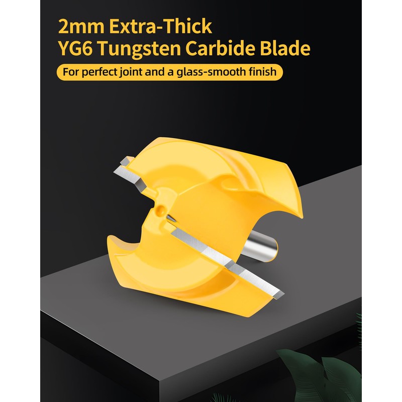 Router Bits, Allmake 3pcs Lock Miter Router Bits 1/4 Shank,