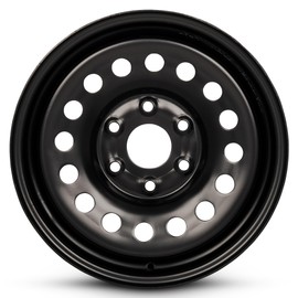 For 2006-2019 GMC Sierra 1500 17 Inch Painted Black Rim - OE Direct Replacement - Road Ready Car Wheel