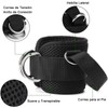 OPUEW Grilletes para Tobillo Gym Mujer con Talonera, Correas de