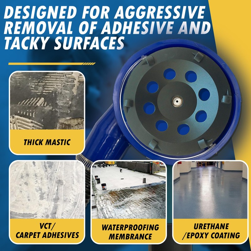 5" PCD Grinding Wheel for Epoxy, Glue, Mastic and Paint,