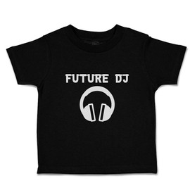 Toddler T-Shirt Profession Future Dj B Future Profession Cotton Headphone Boy & Girl Clothes Disk Jackie Baby Funny Tee Black Design Only 4T